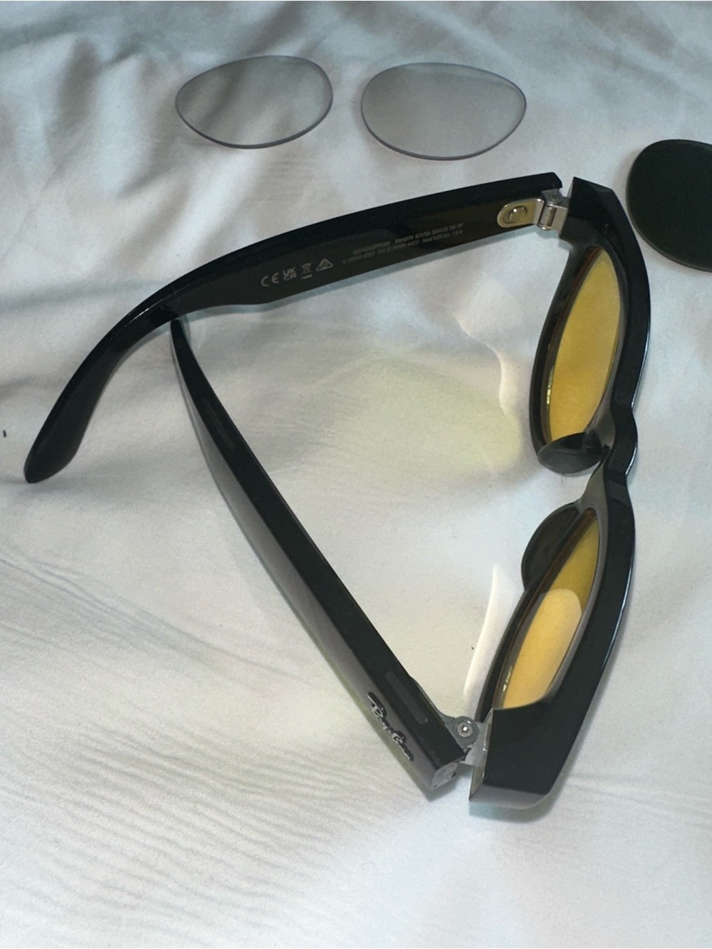 RayBan P Meta Headliner Gen 1 with pair of aftermarket replacement lenses. - Picture 10 of 13
